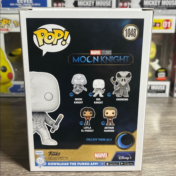 Funko Pop! Moon Knight Mr. Knight White Figure - Picture 4 of 4